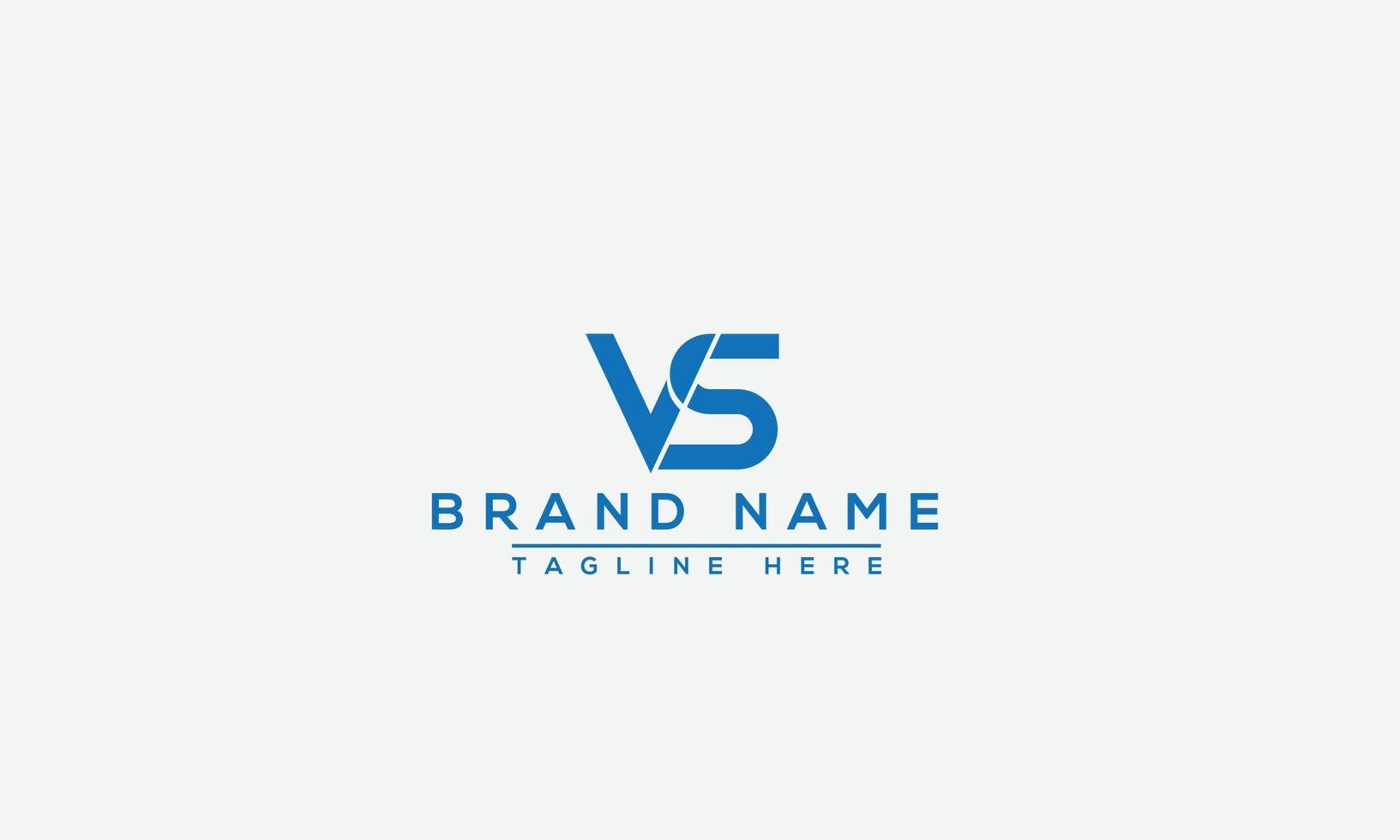 VS Logo Design Template Vector Graphic Branding Element.