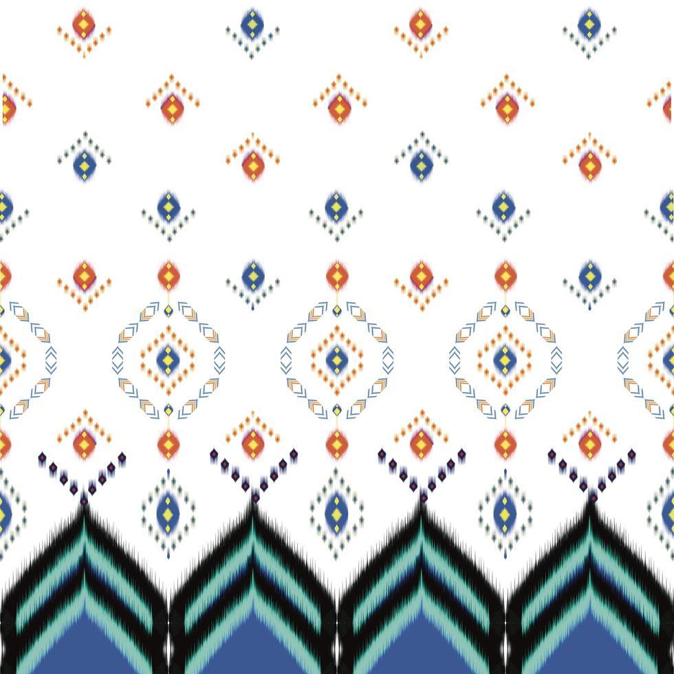 patrón étnico abstracto ikat sin costuras, patrón de tiras, figura tribal, bordado popular, tailandés, indio, tradicional oriental, diseño de ornamento de arte geométrico azteca para tela, alfombra, textil, papel pintado, porcelana. foto