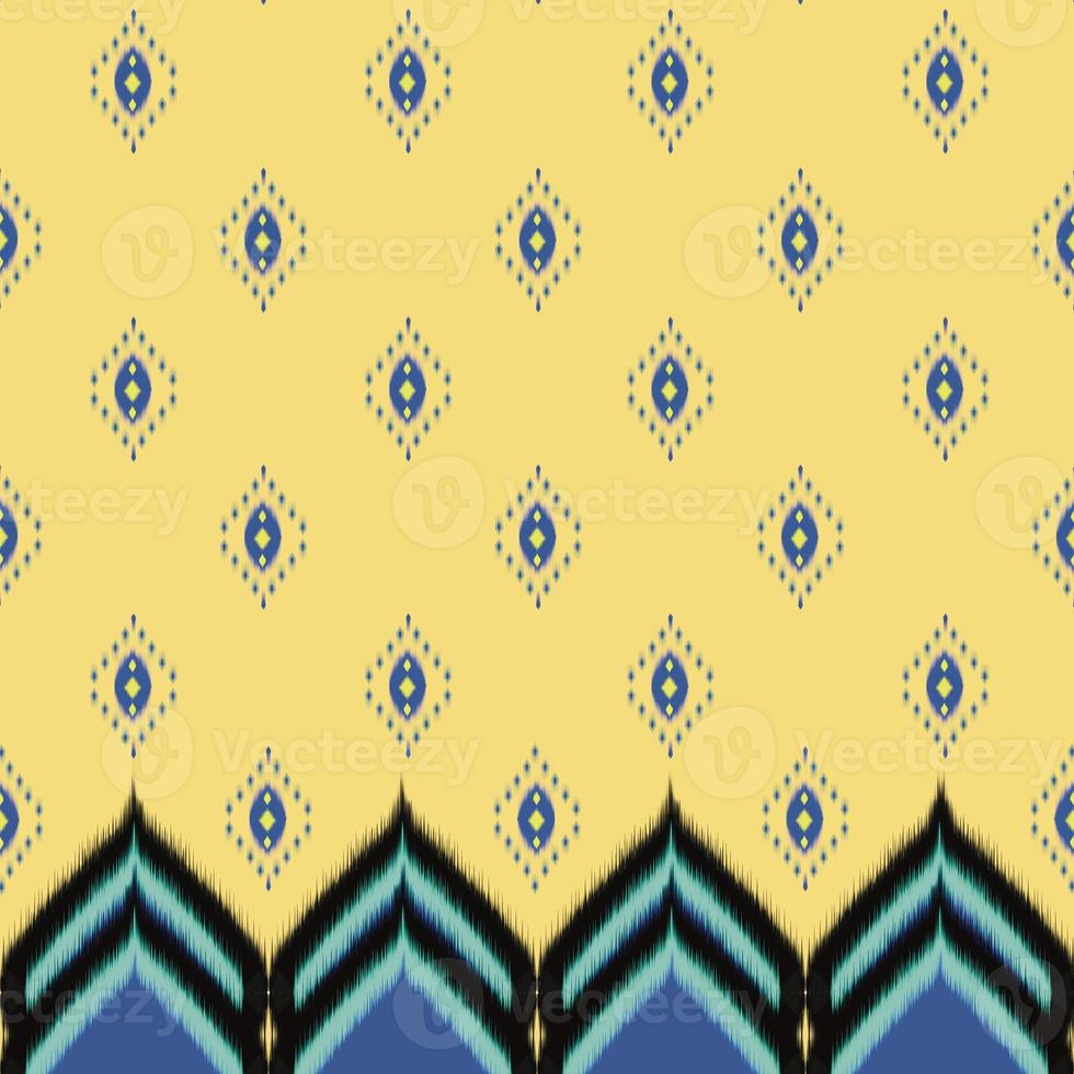 Abstract ethnic ikat seamless pattern,strip pattern,Figure tribal , folk embroidery,Thai,indian,oriental traditional,Aztec geometric art ornament design for fabric,carpet,textile,wallpaper,chinaware. photo