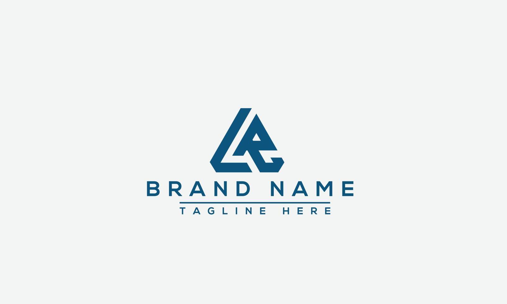 LR Logo Design Template Vector Graphic Branding Element.