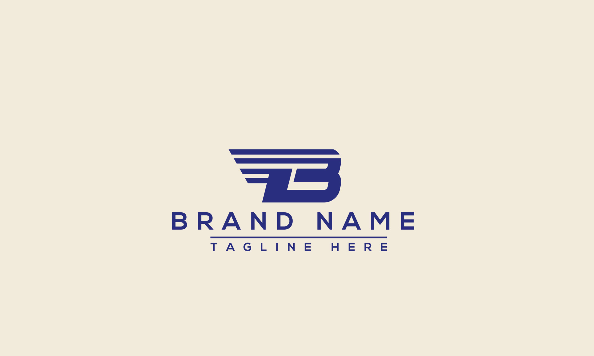 B Logo Design Template Vector Graphic Branding Element. 10485731 Vector