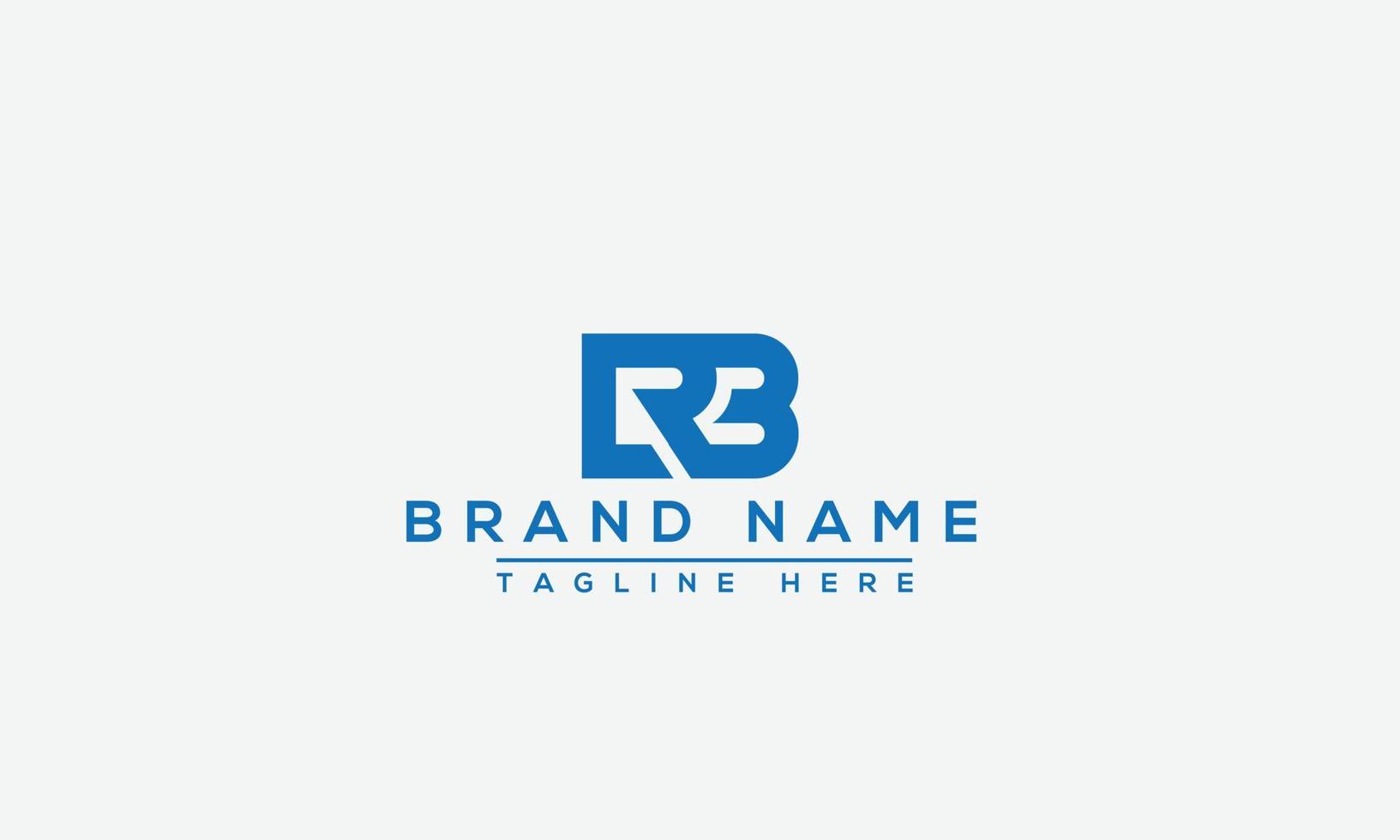 RB Logo Design Template Vector Graphic Branding Element.