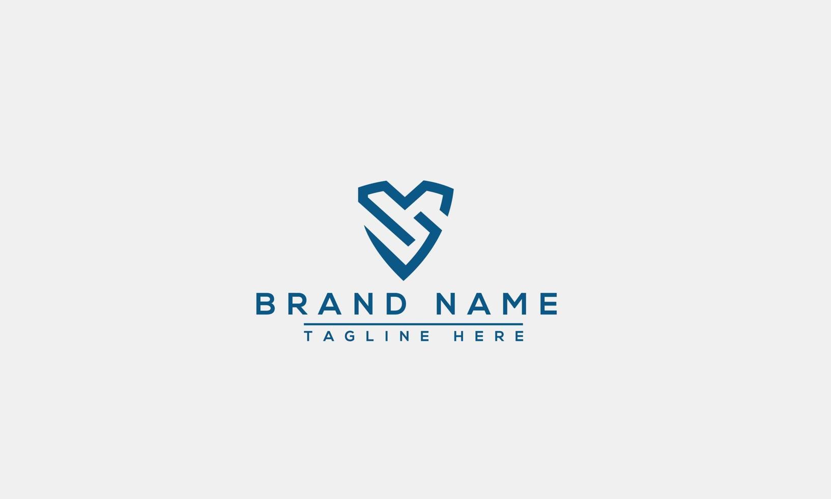 Logo design letter SM logo . Elegant modern. Vector template.