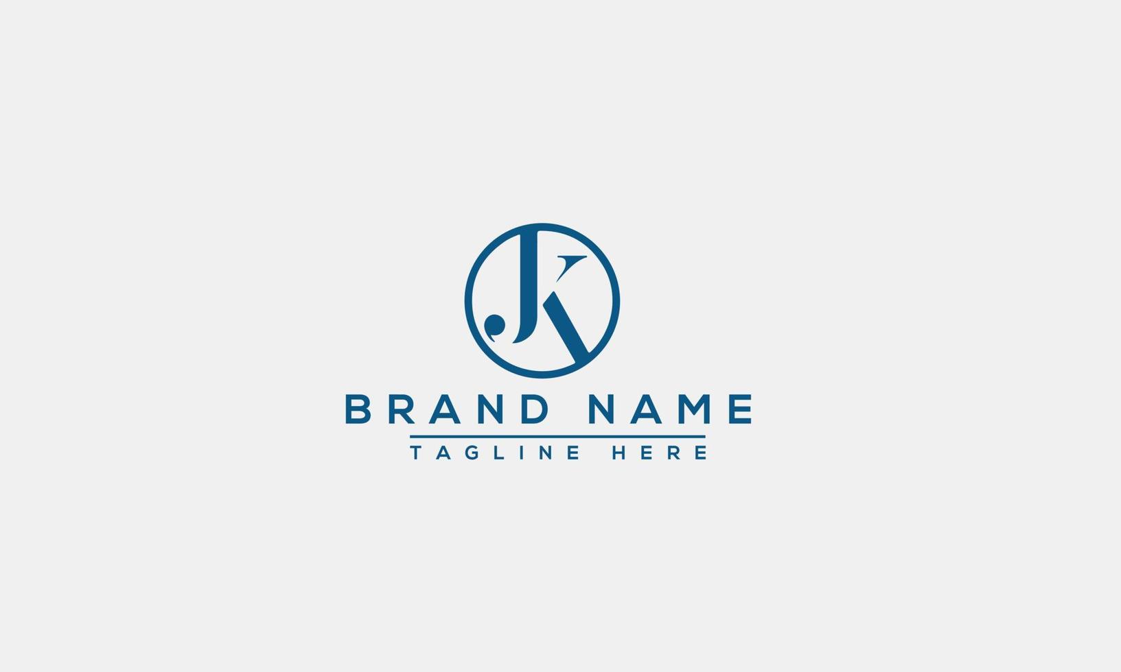 Logo design letter JK . Elegant modern. Vector template.