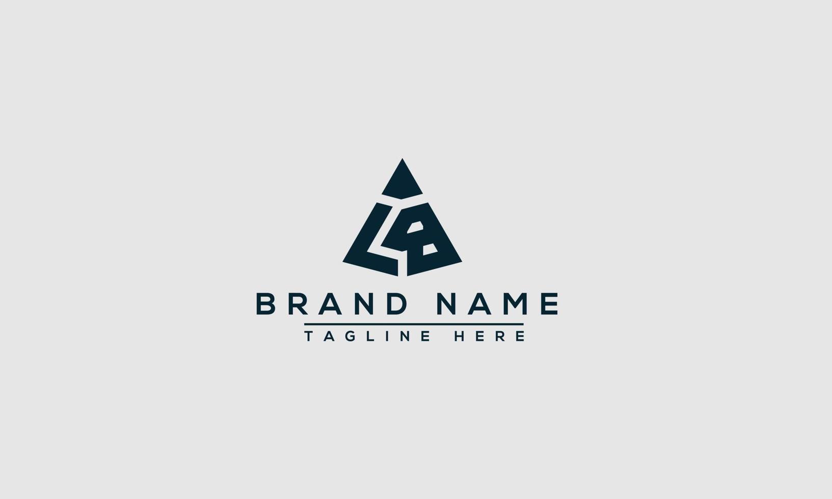 LB Logo Design Template Vector Graphic Branding Element.