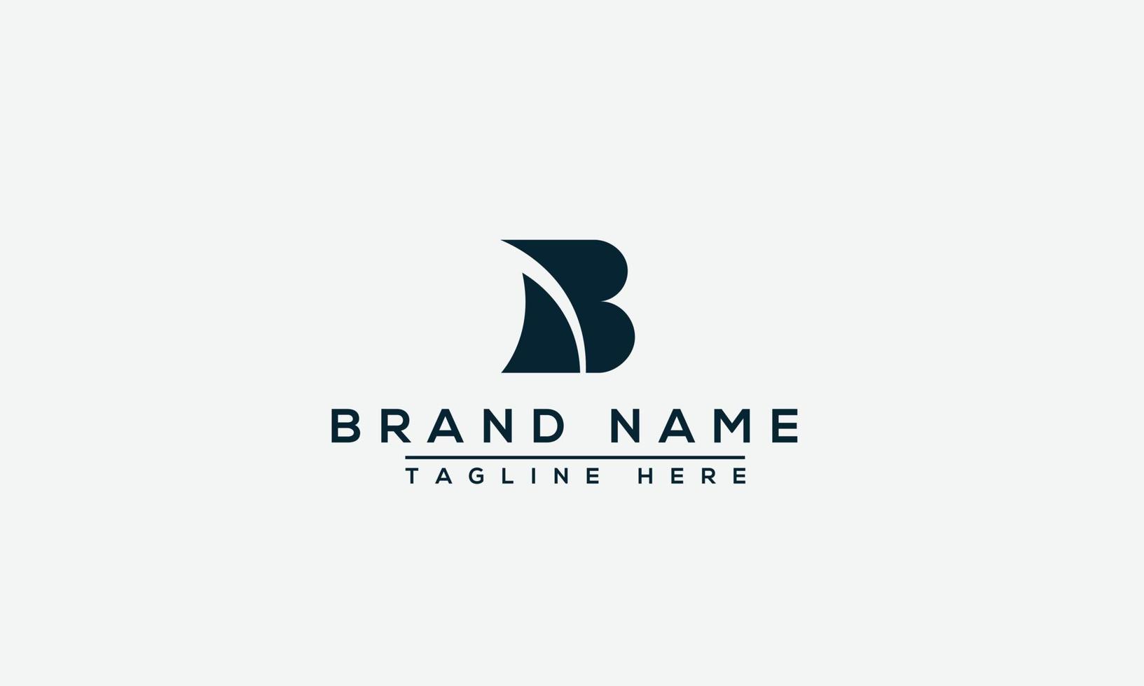B Logo Design Template Vector Graphic Branding Element.