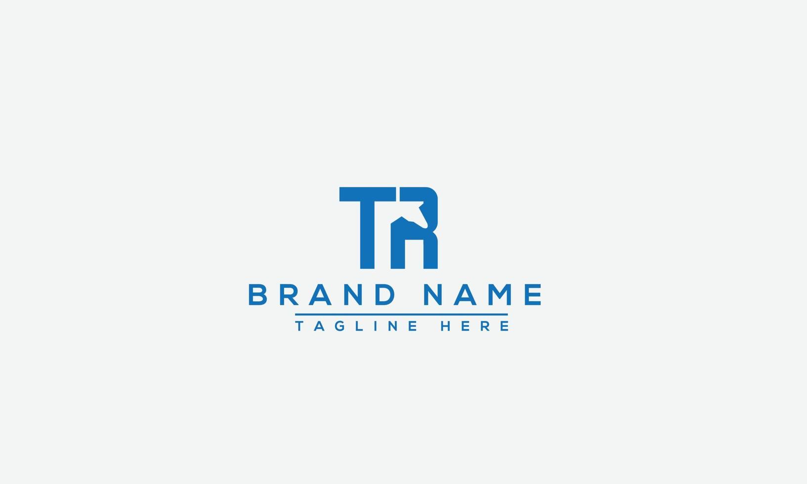 TR Logo Design Template Vector Graphic Branding Element.
