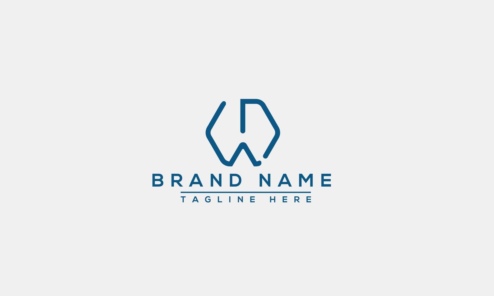 Logo design letter WD . Elegant modern. Vector template.