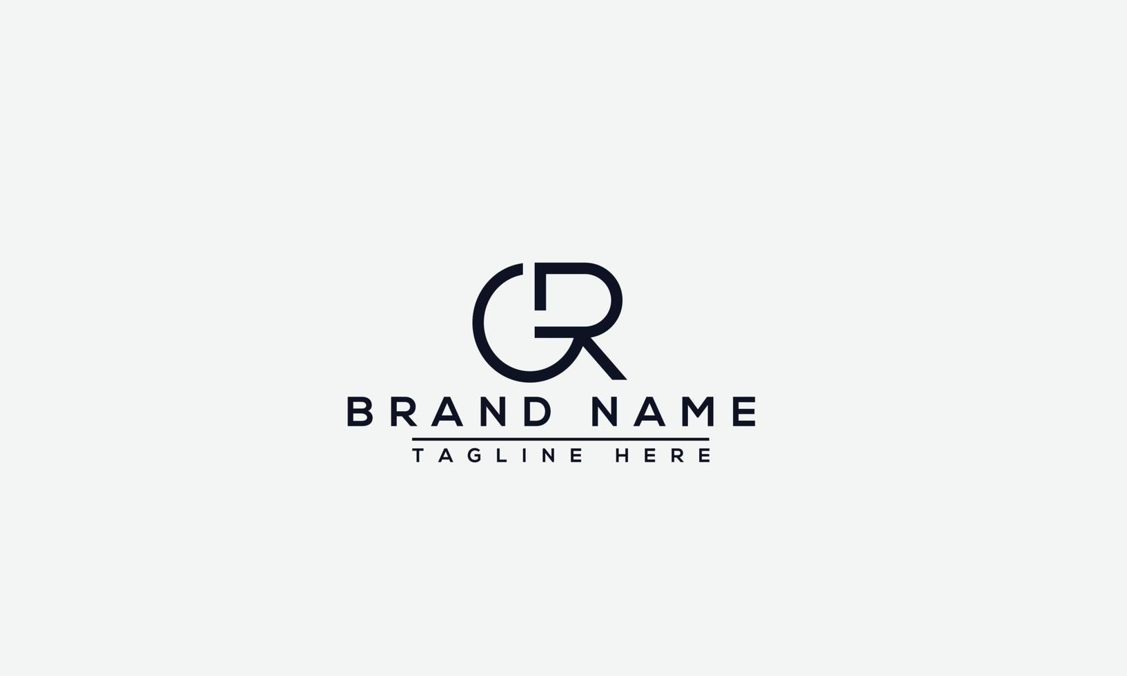 Logo design letter GR . Elegant modern. Vector template.