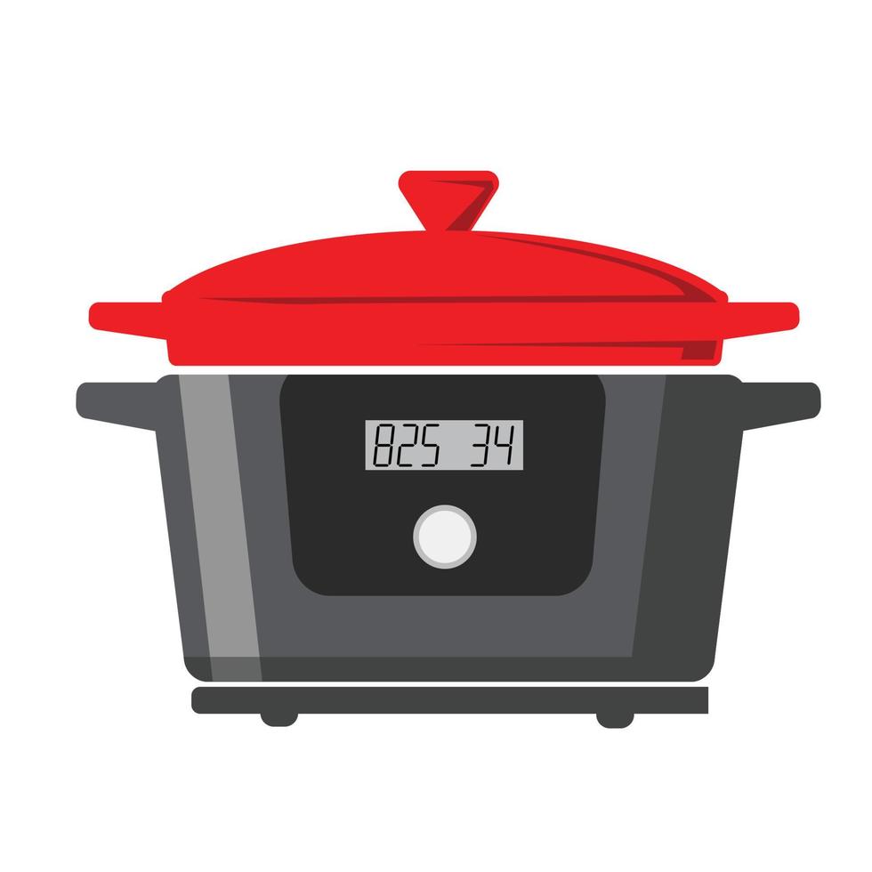 electric cooker pan vector design