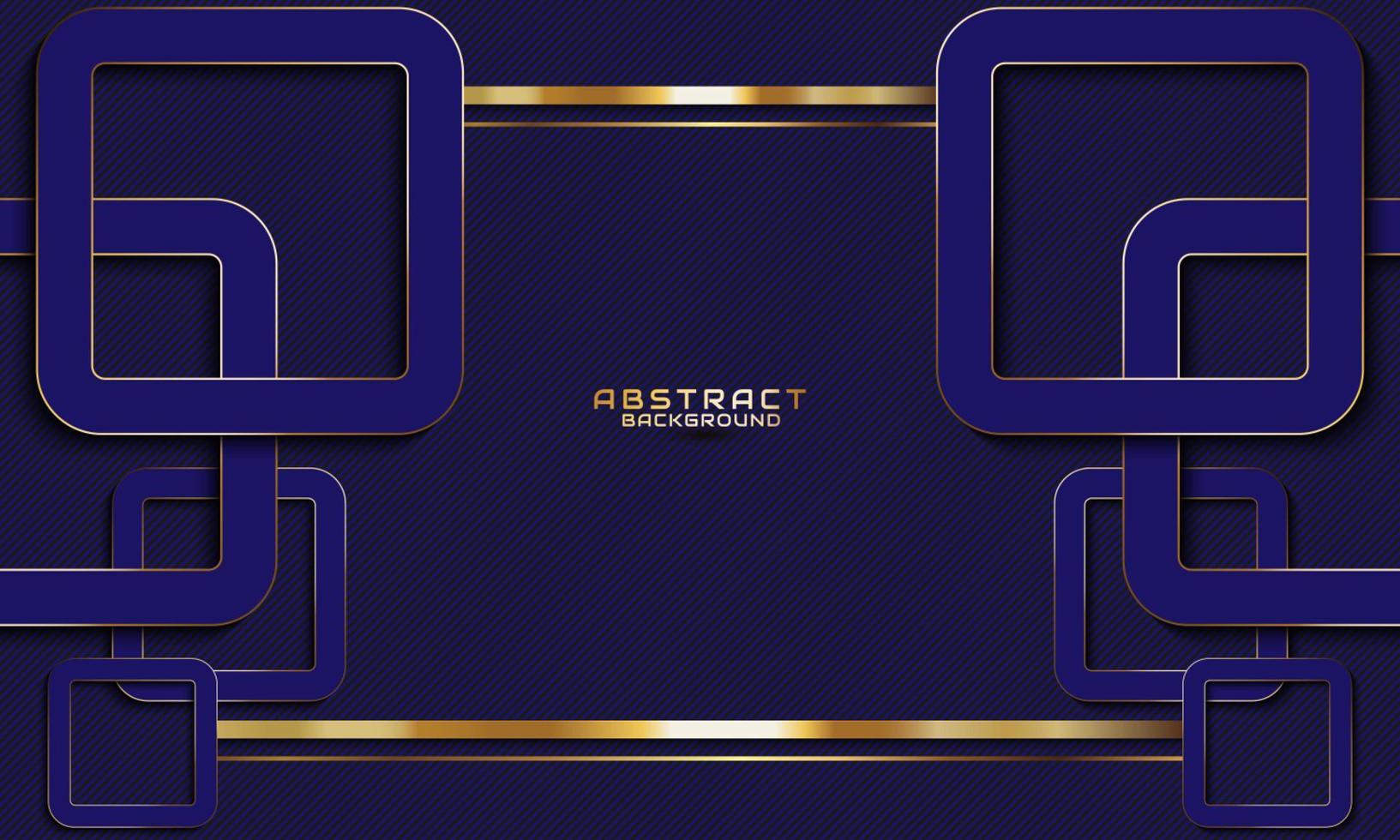 luxury blue background with gold shape geometric, space area vector