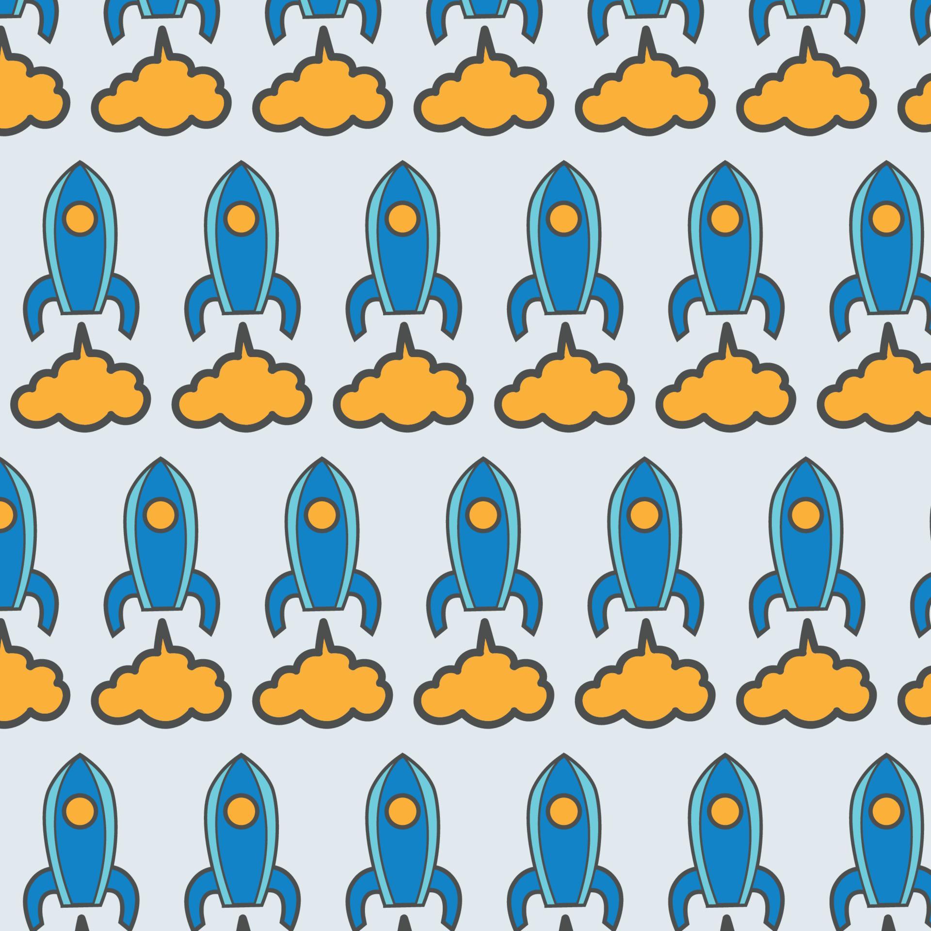 Hexagon Rocket Pattern rocket pattern background 10486377 Vector Art at Vecteezy
