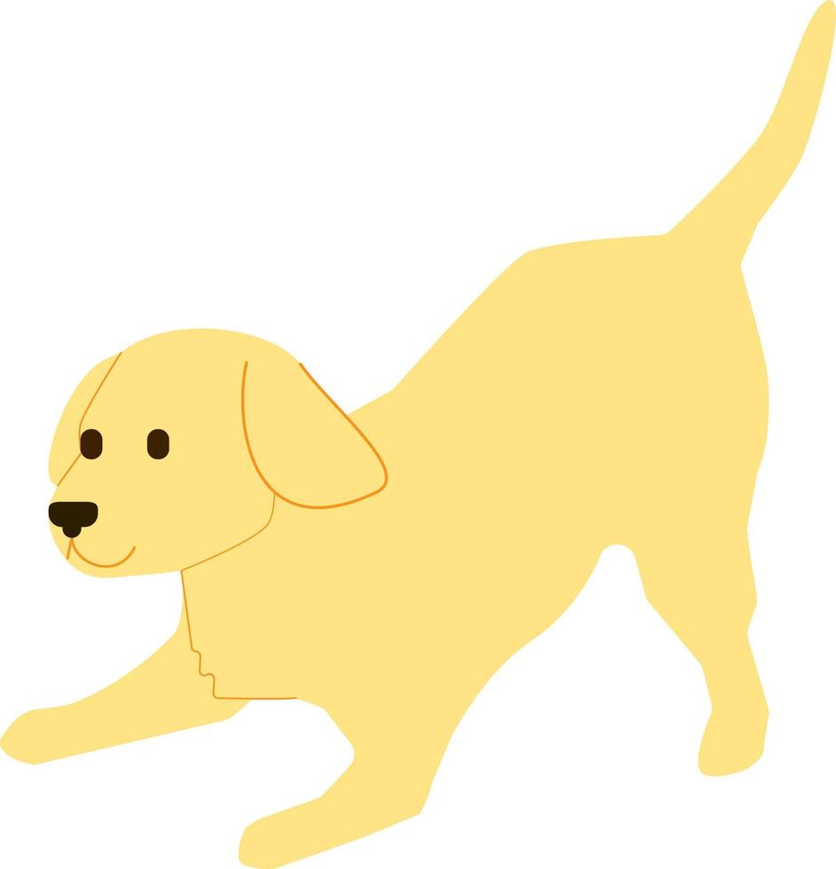 cachorro de golden retriever vector