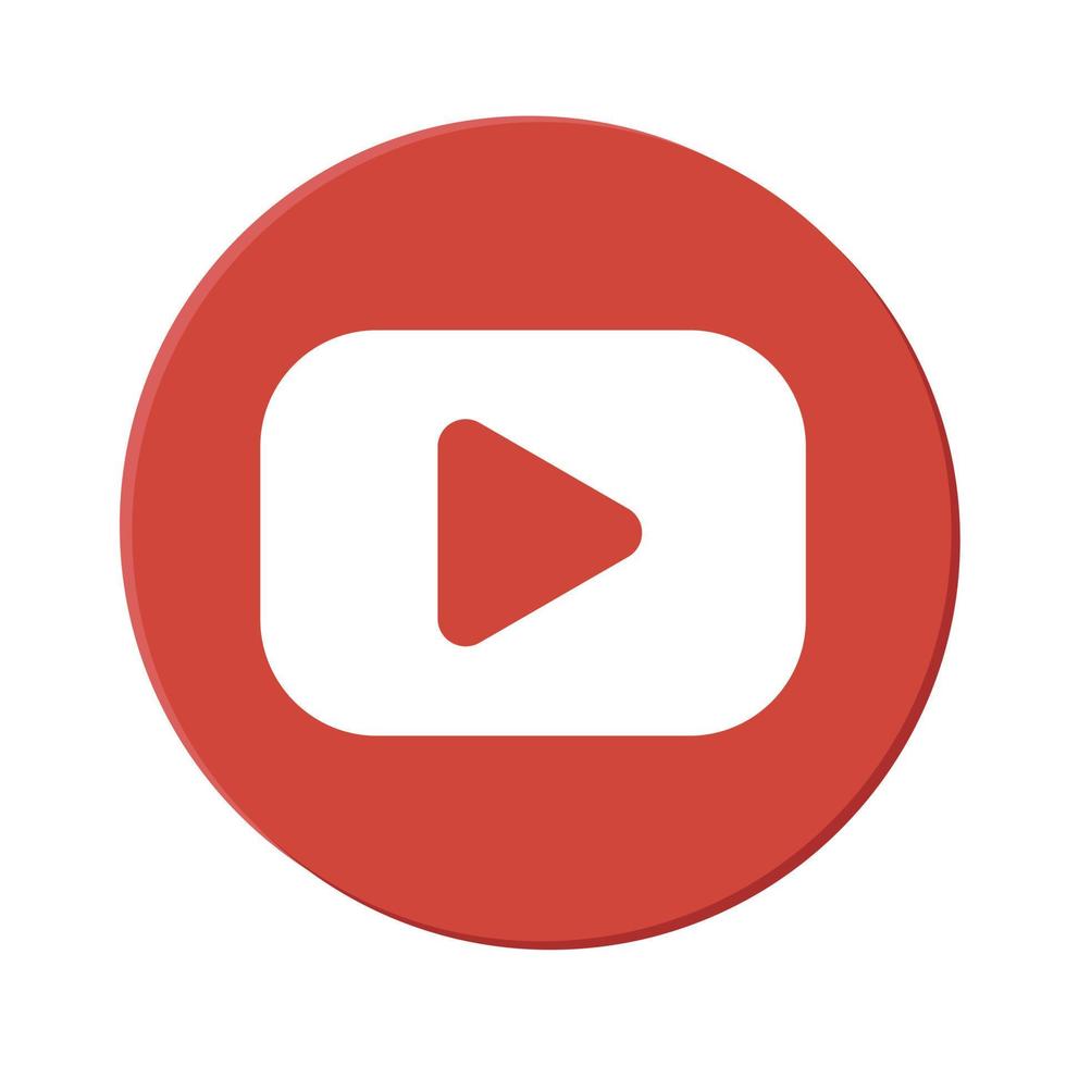 Youtube Logo, Icon, Symbol Editorial Vector Illustration