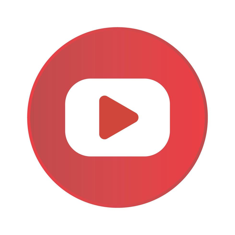 Youtube Logo, Icon, Symbol Editorial Vector Illustration