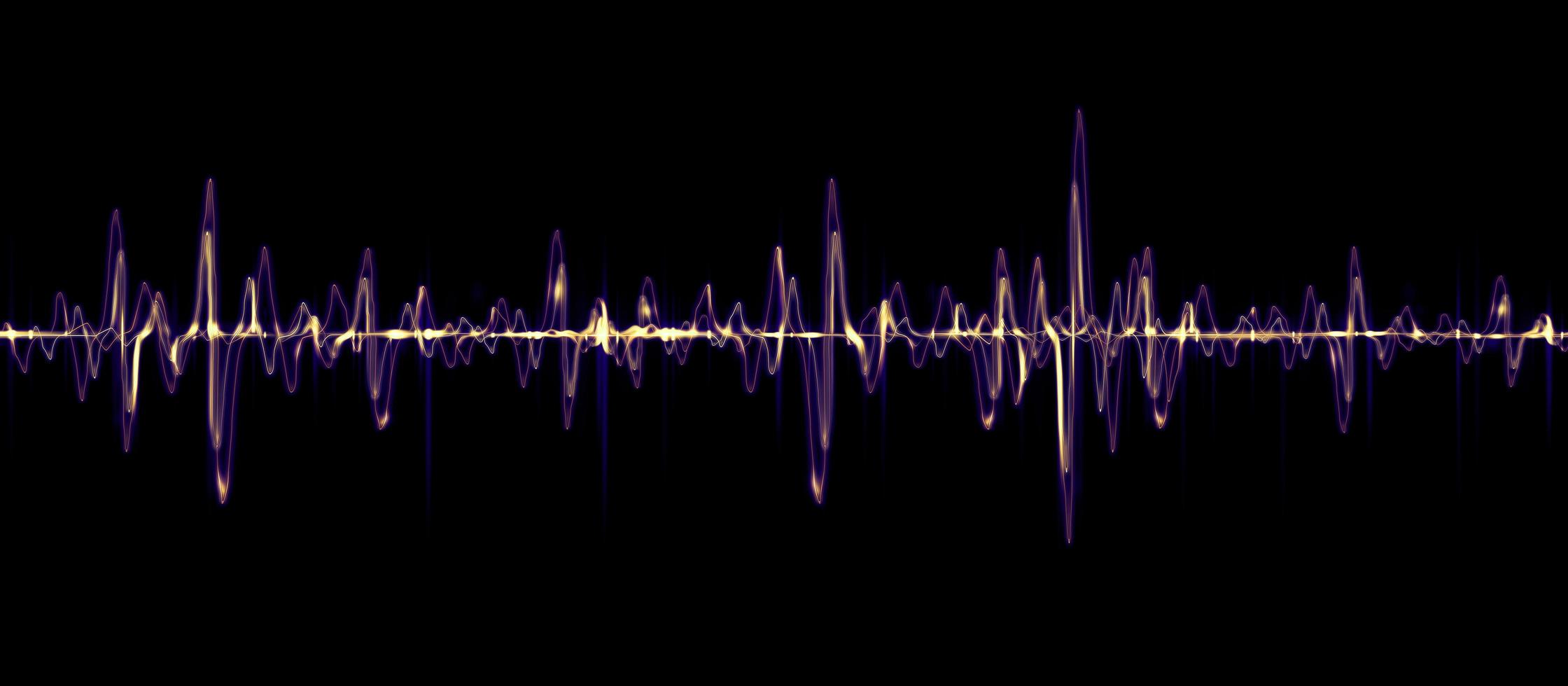 equalizer pulse heart wave lines abstract background 3d illustration photo