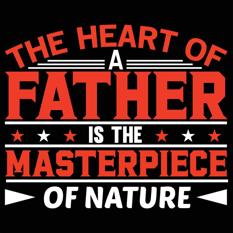 Father's Day Typography T-Shirt Design vector