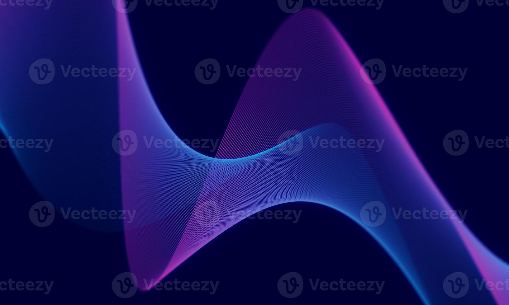 abstract wave technology background with blue light smooth and flow. photo