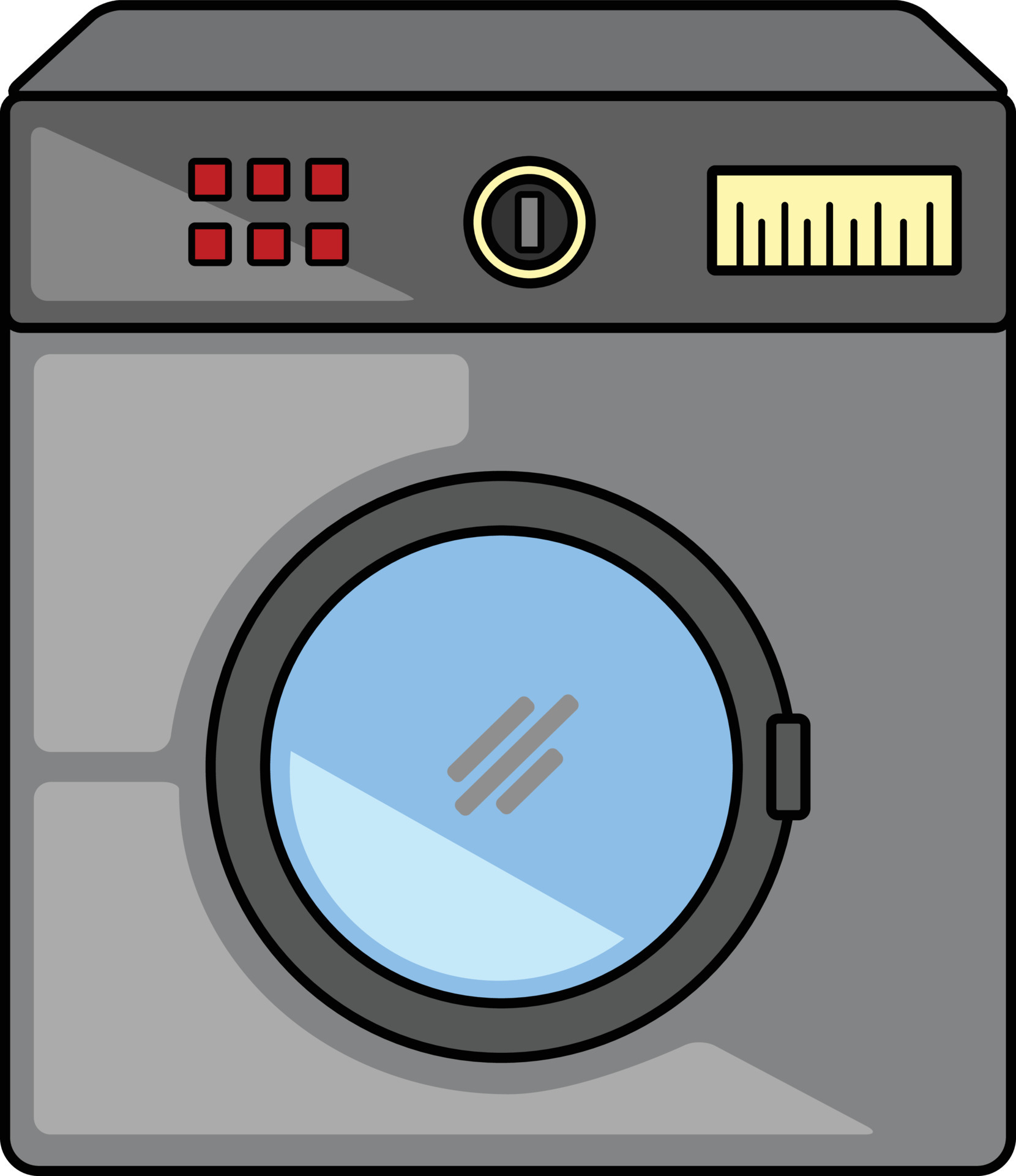 Washing machine flat vector design for graphic element 10487074 Vector