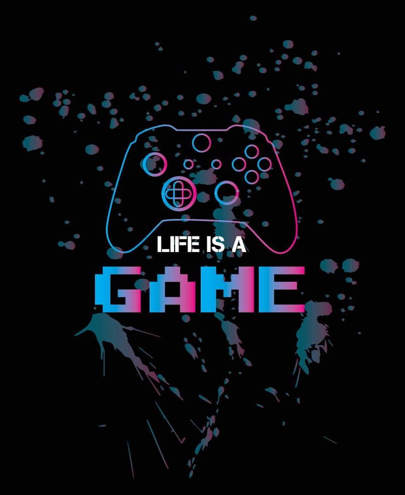 Game t shirt template design. vector