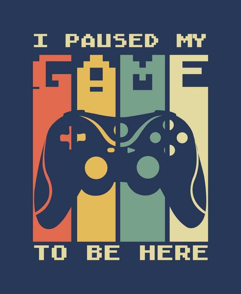 Game t shirt design. vector