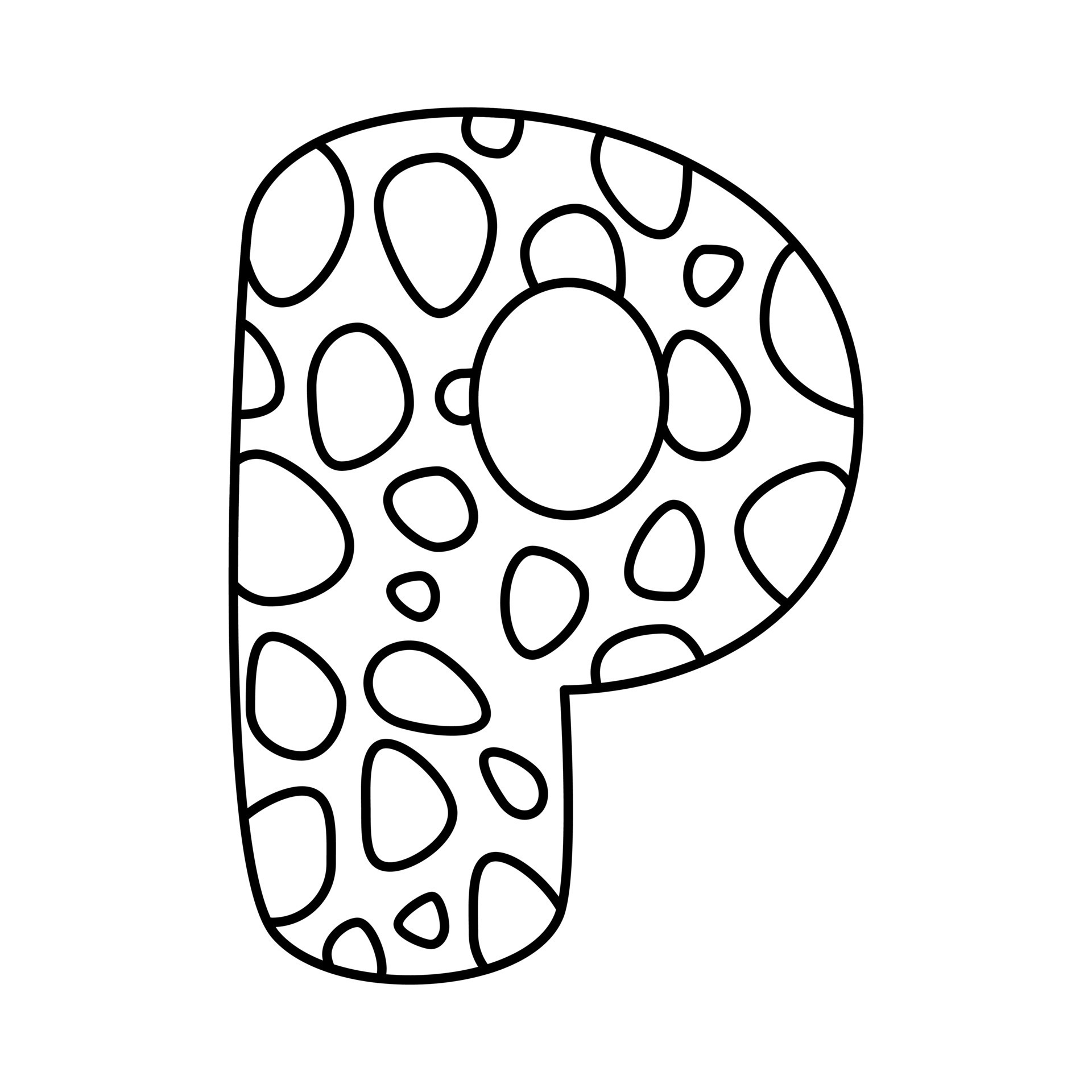 Bubble Letters Coloring Pages
