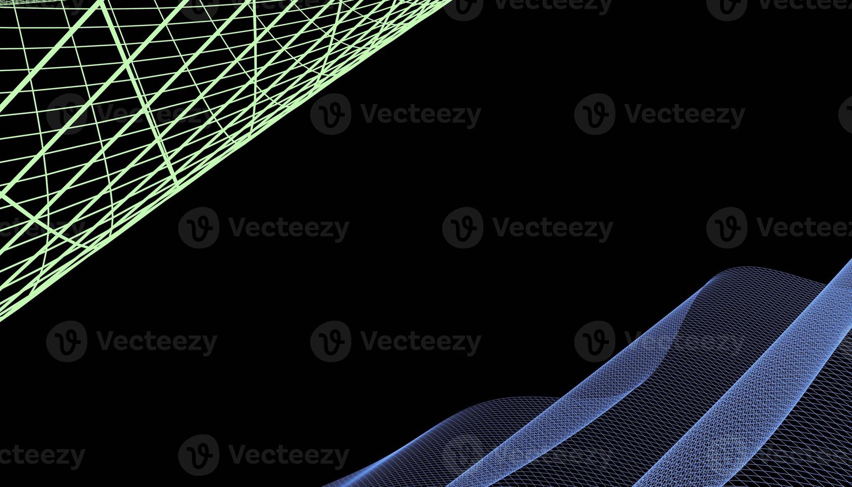 Abstract 3d mesh wave background. Futuristic technology style. Elegant background for business presentations. photo