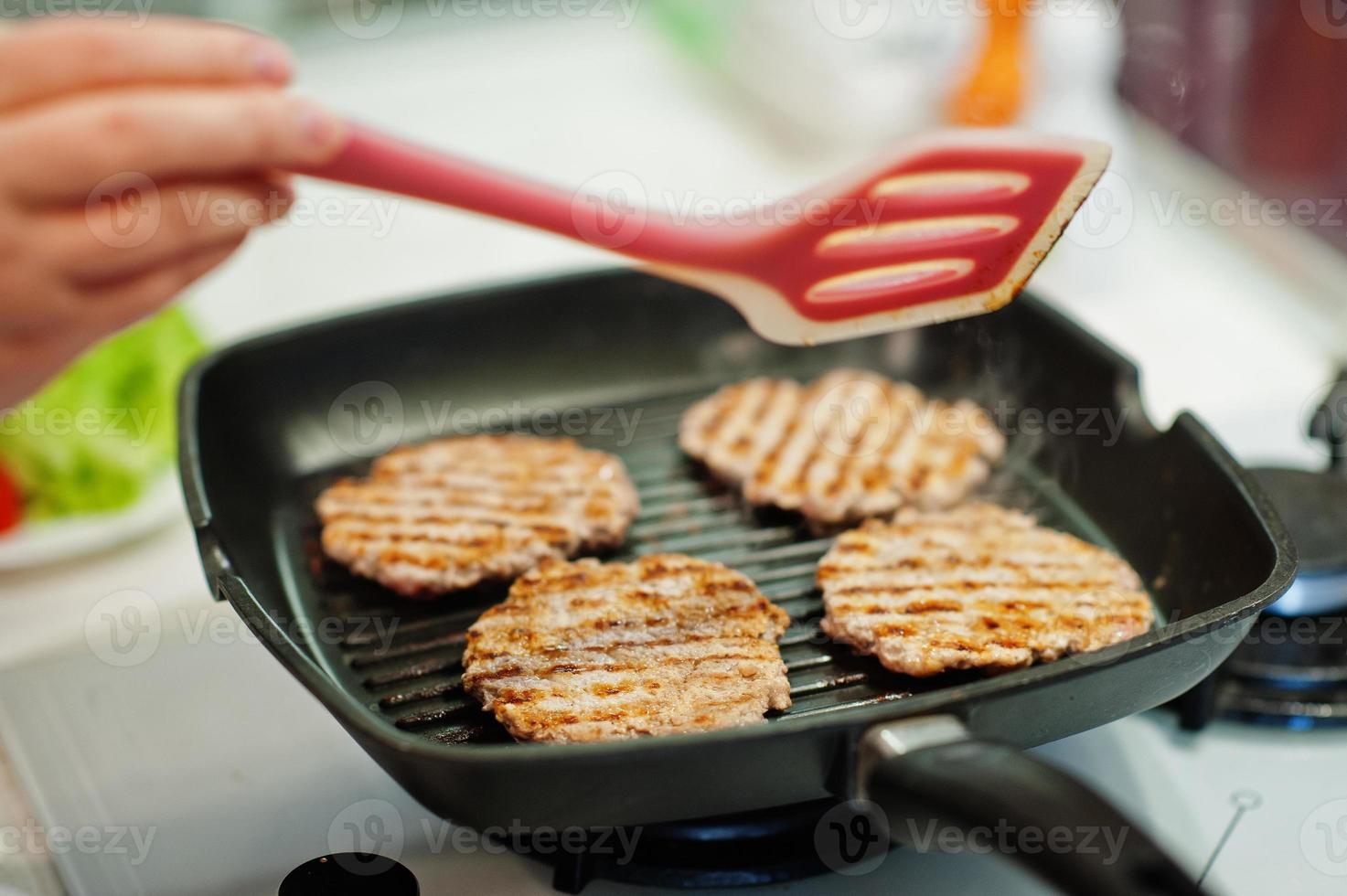 cooking at kitchen photo
