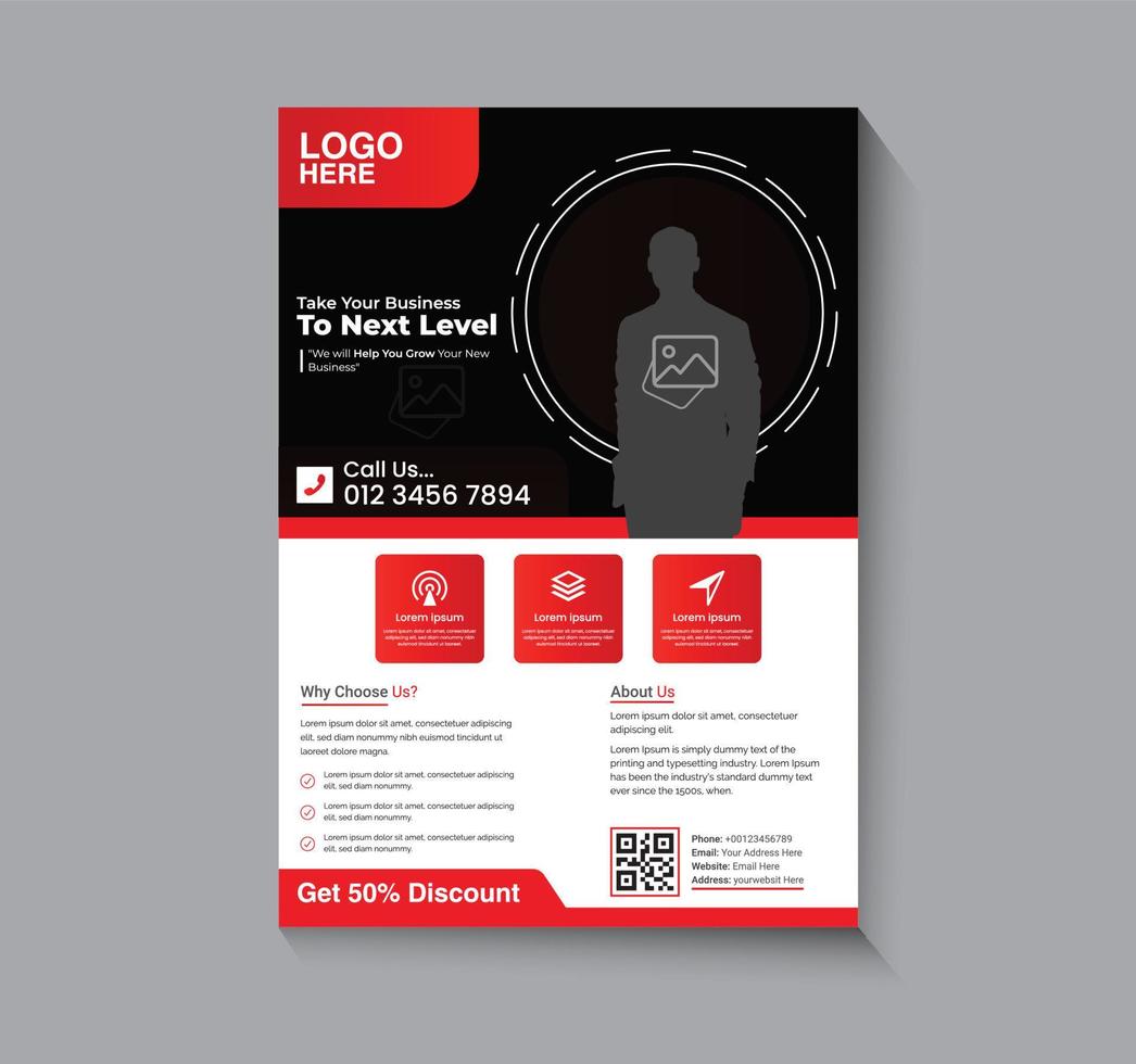 Corporate business Flyer Design template vector
