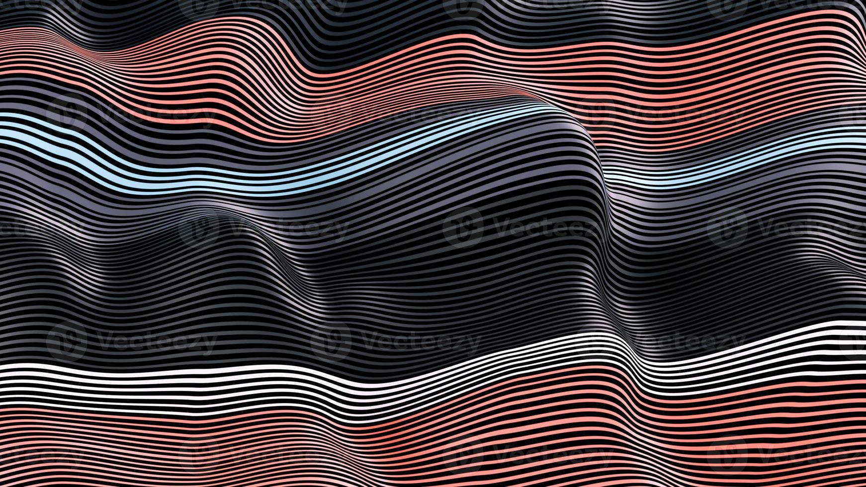 weave lines. Abstract background colored dynamic waves cloth wavy folds 3d illustration photo