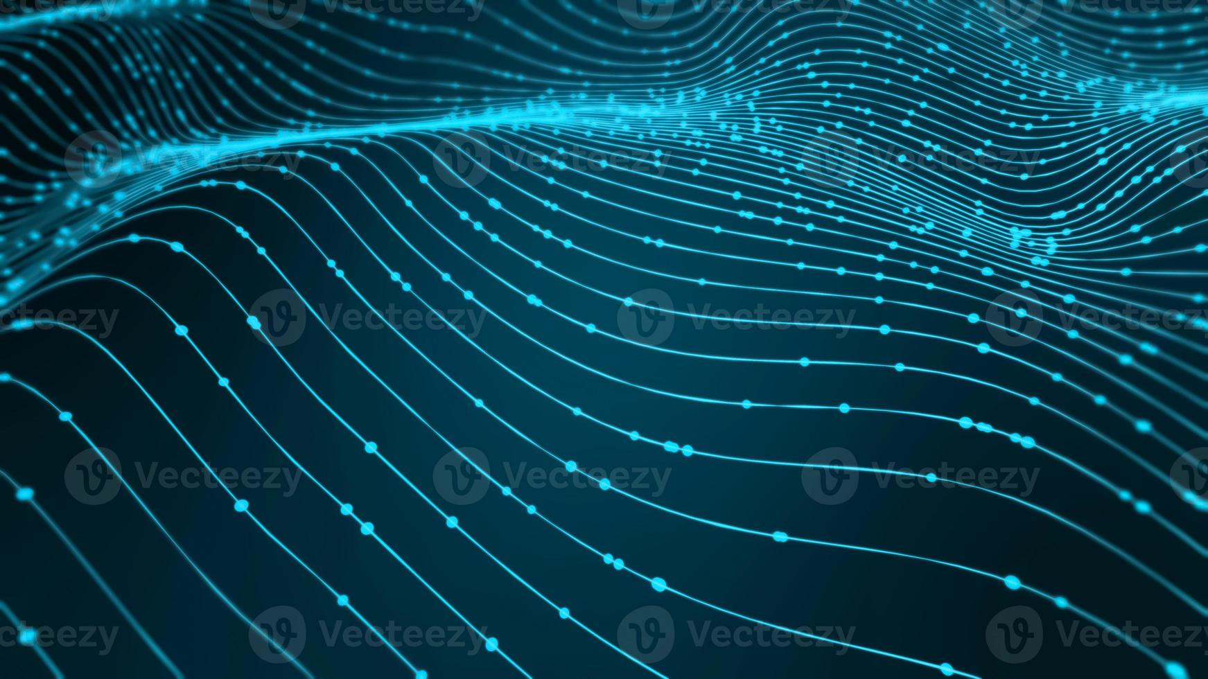 Data traveling Abstract background. Network connection structure 3d illustration photo
