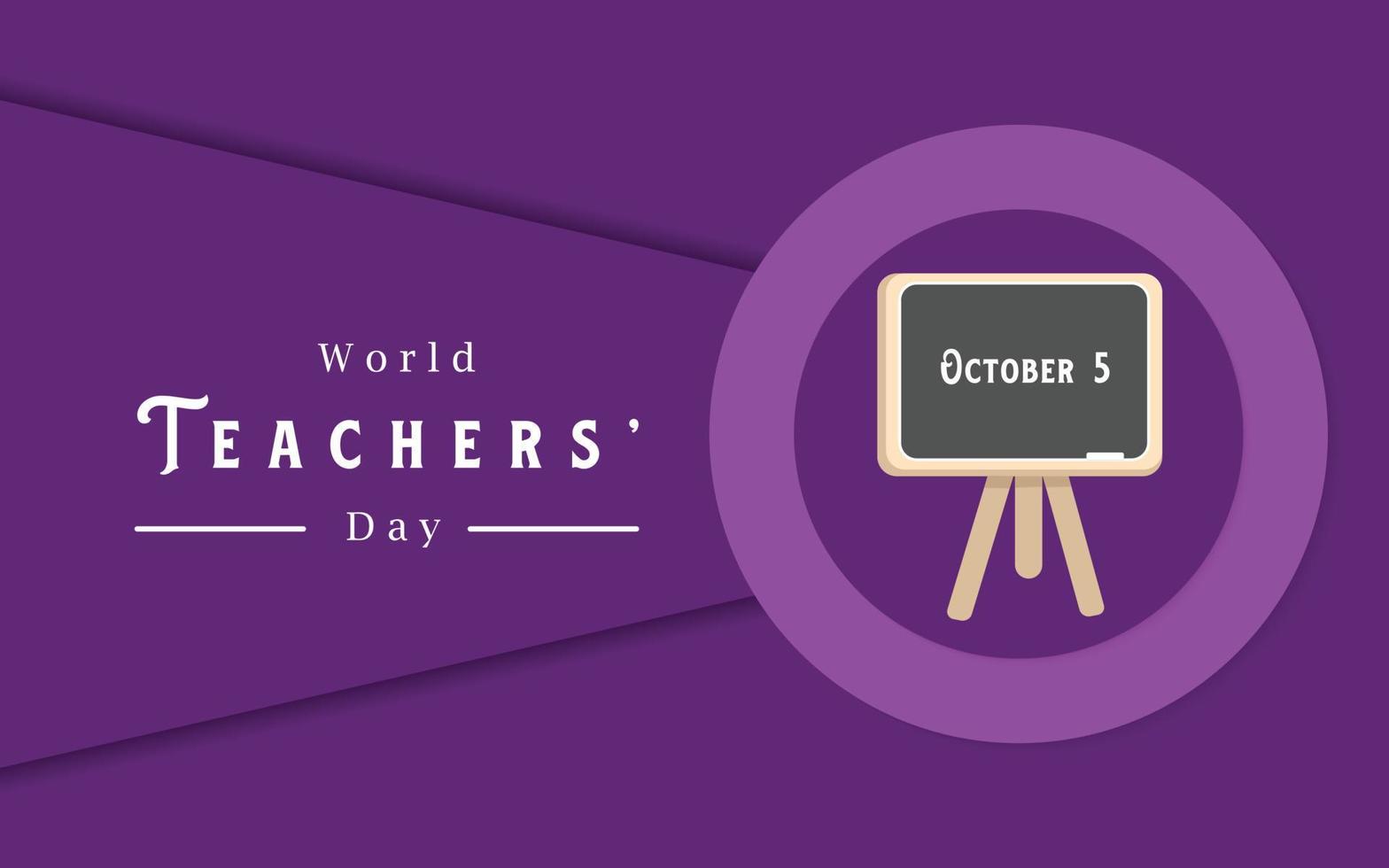 World Teacher's Day, Illustration design, vector post design.