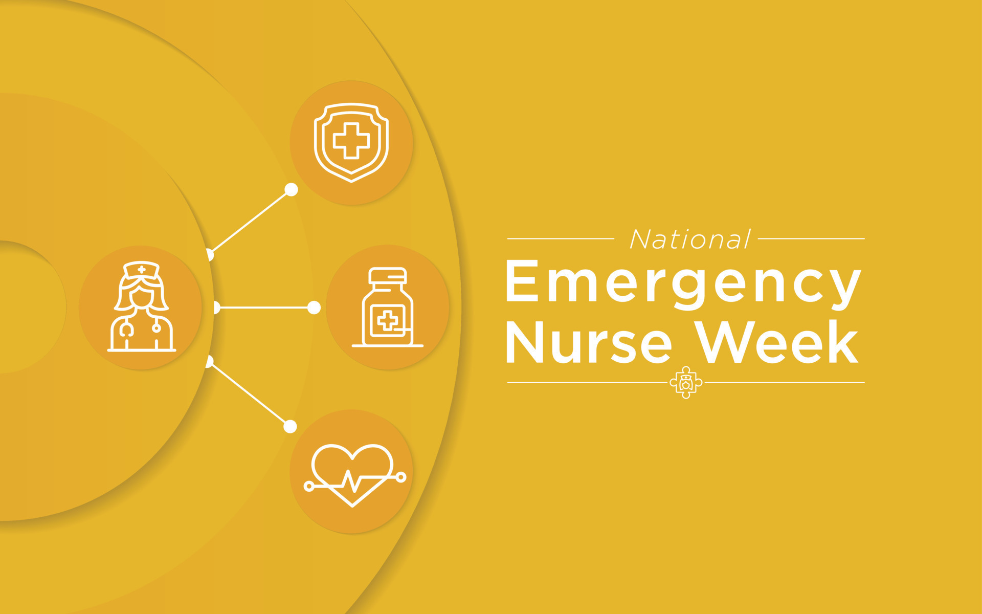 Emergency Nurse Week, Social media post design, We are celebrating