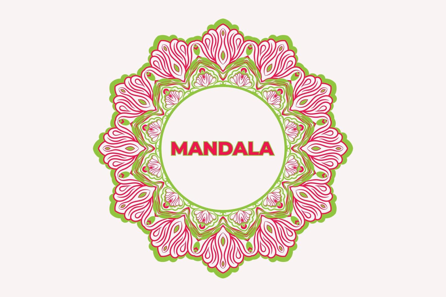 Abstract mandala background design. Frame mandala pattern design. vector