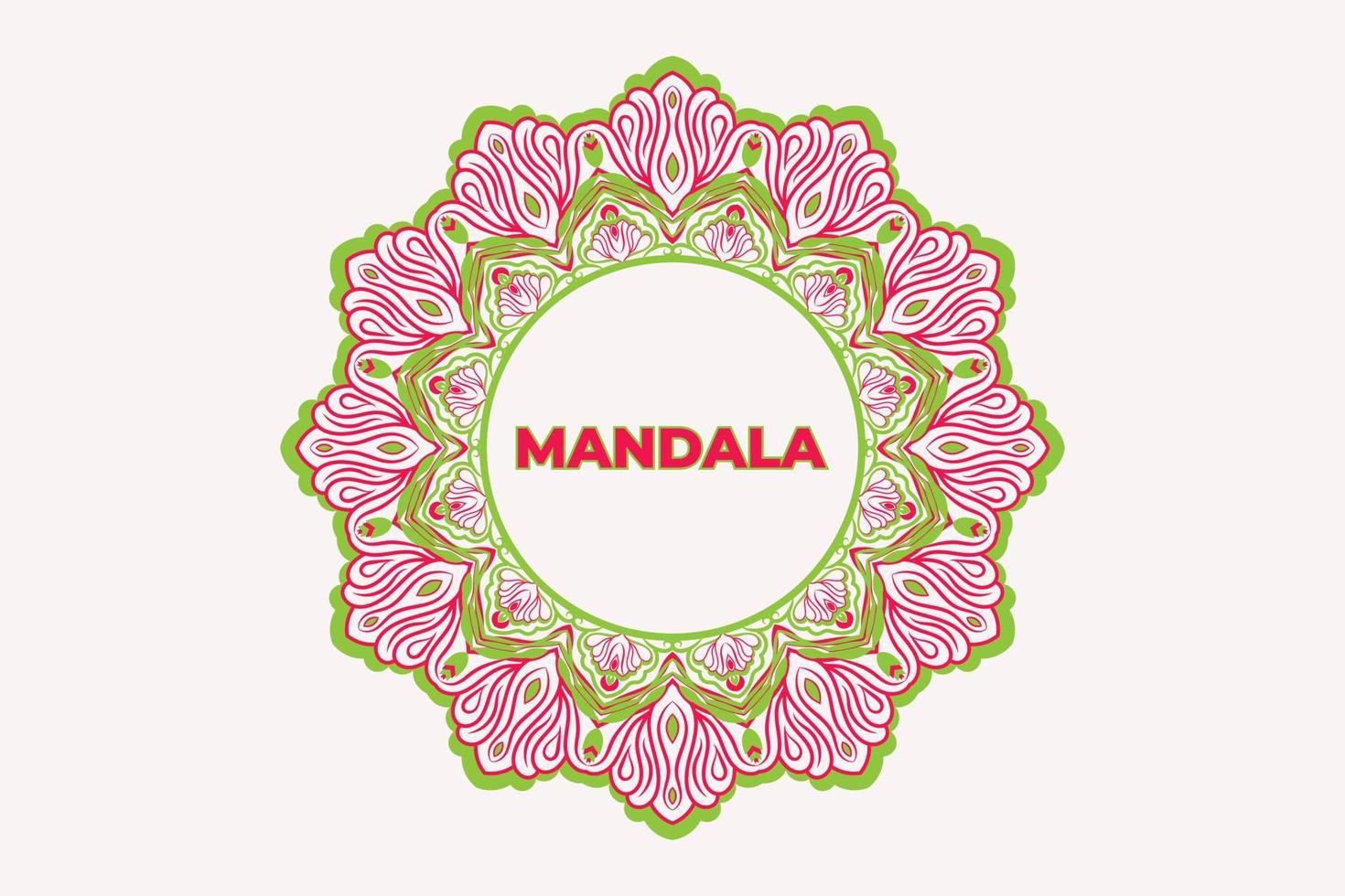 diseño de fondo de mandala abstracto. diseño de patrón de mandala de marco. vector