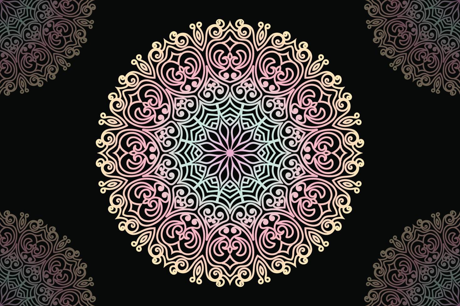 Mandala design. Vector ornamental mandala pattern design.