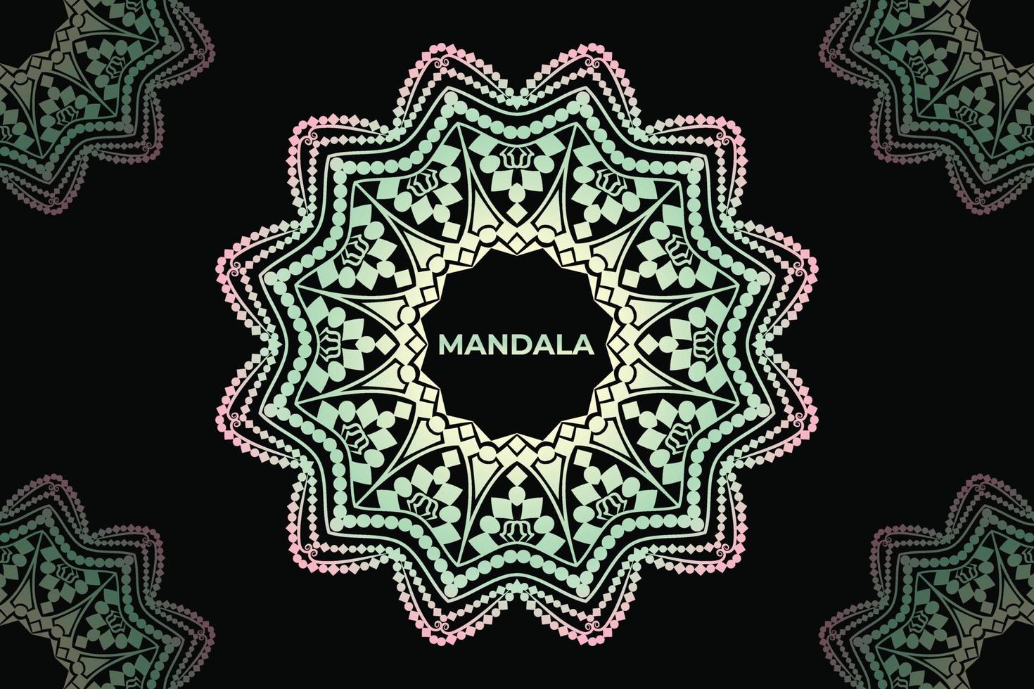 Abstract mandala background design. Frame mandala pattern design. vector