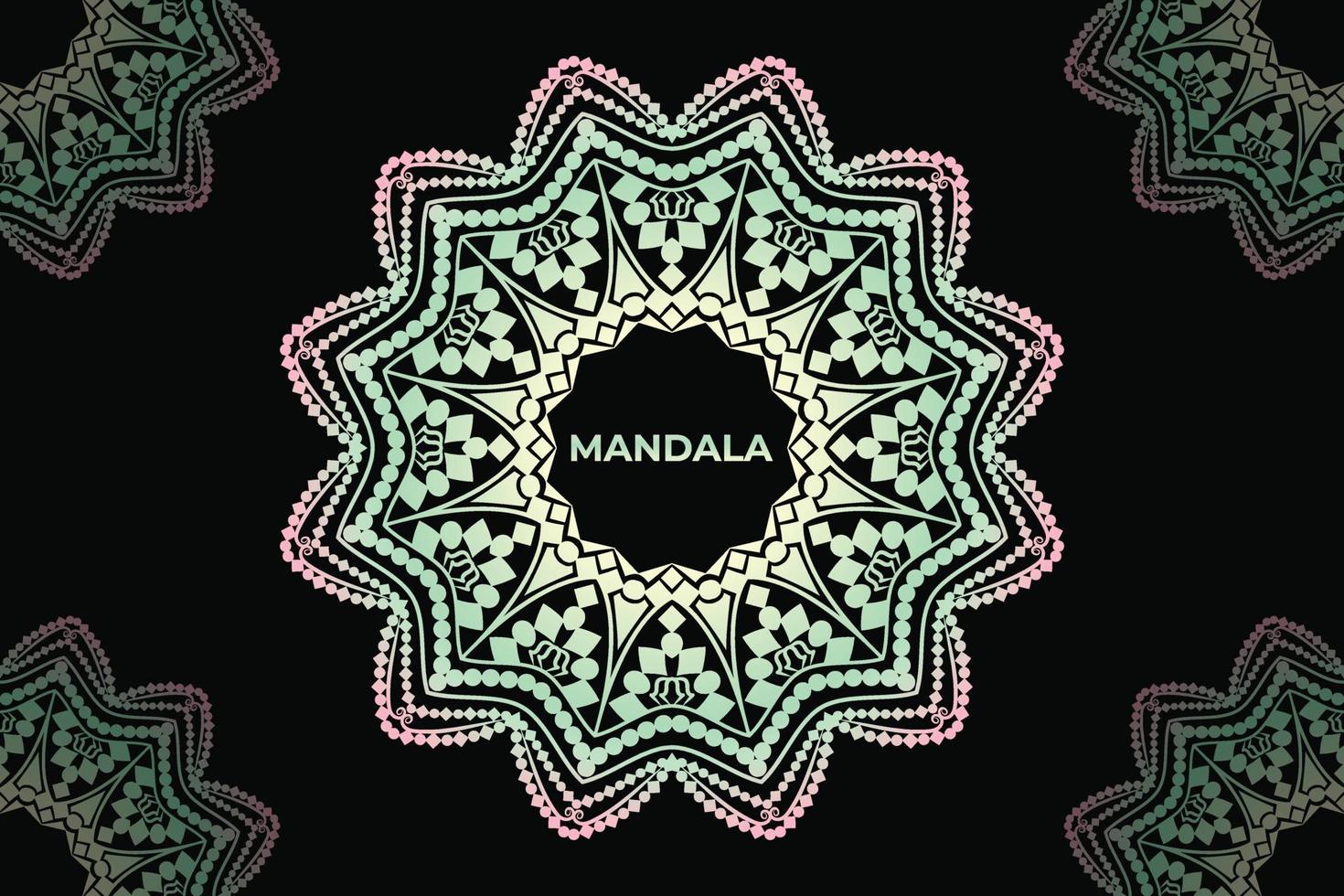Abstract mandala background design. Frame mandala pattern design. vector