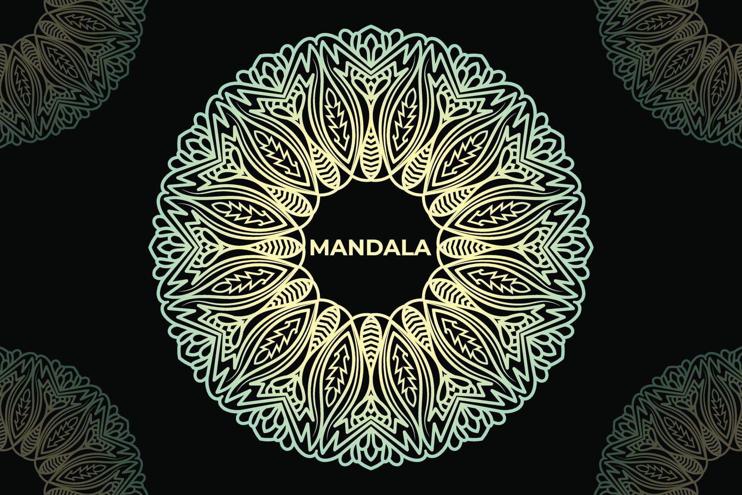 diseño de fondo de mandala abstracto. diseño de patrón de mandala de marco. vector