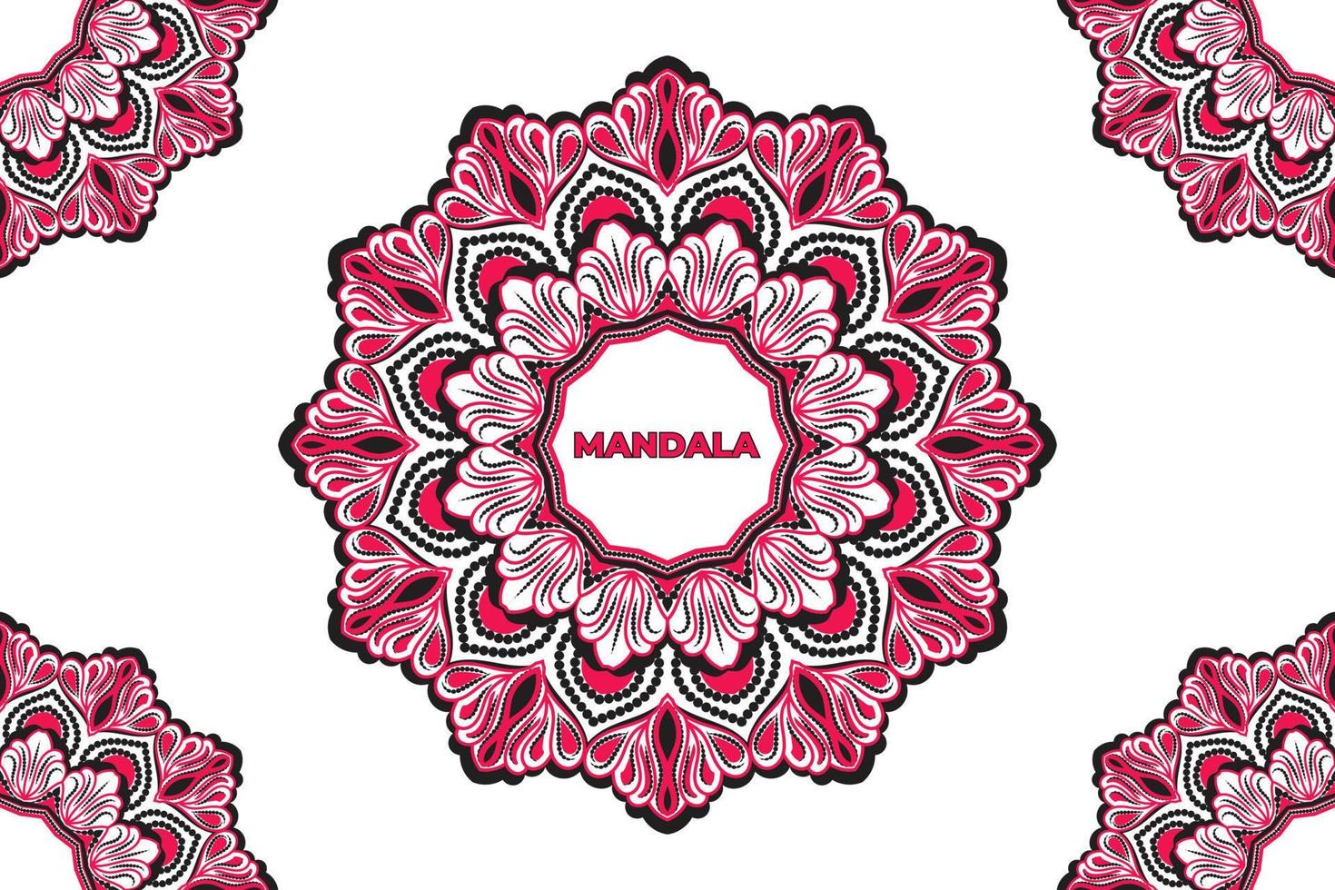 Abstract mandala background design. Frame mandala pattern design. vector