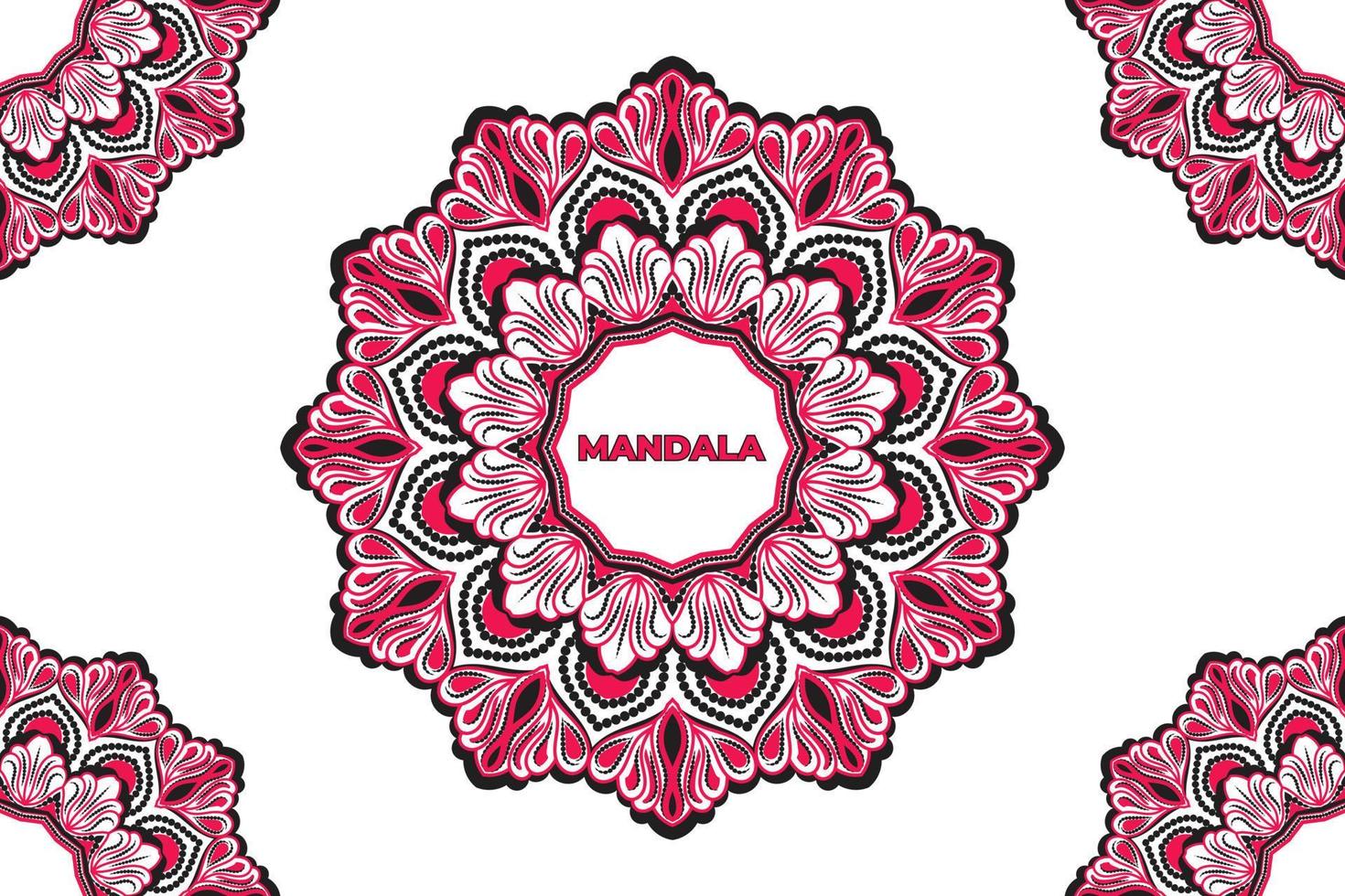 diseño de fondo de mandala abstracto. diseño de patrón de mandala de marco. vector