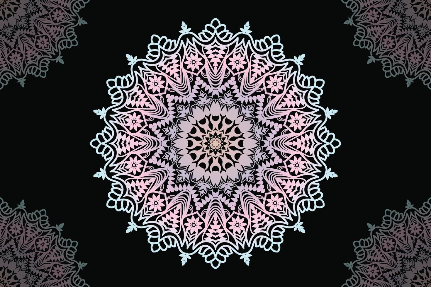Mandala design. Vector ornamental mandala pattern design.