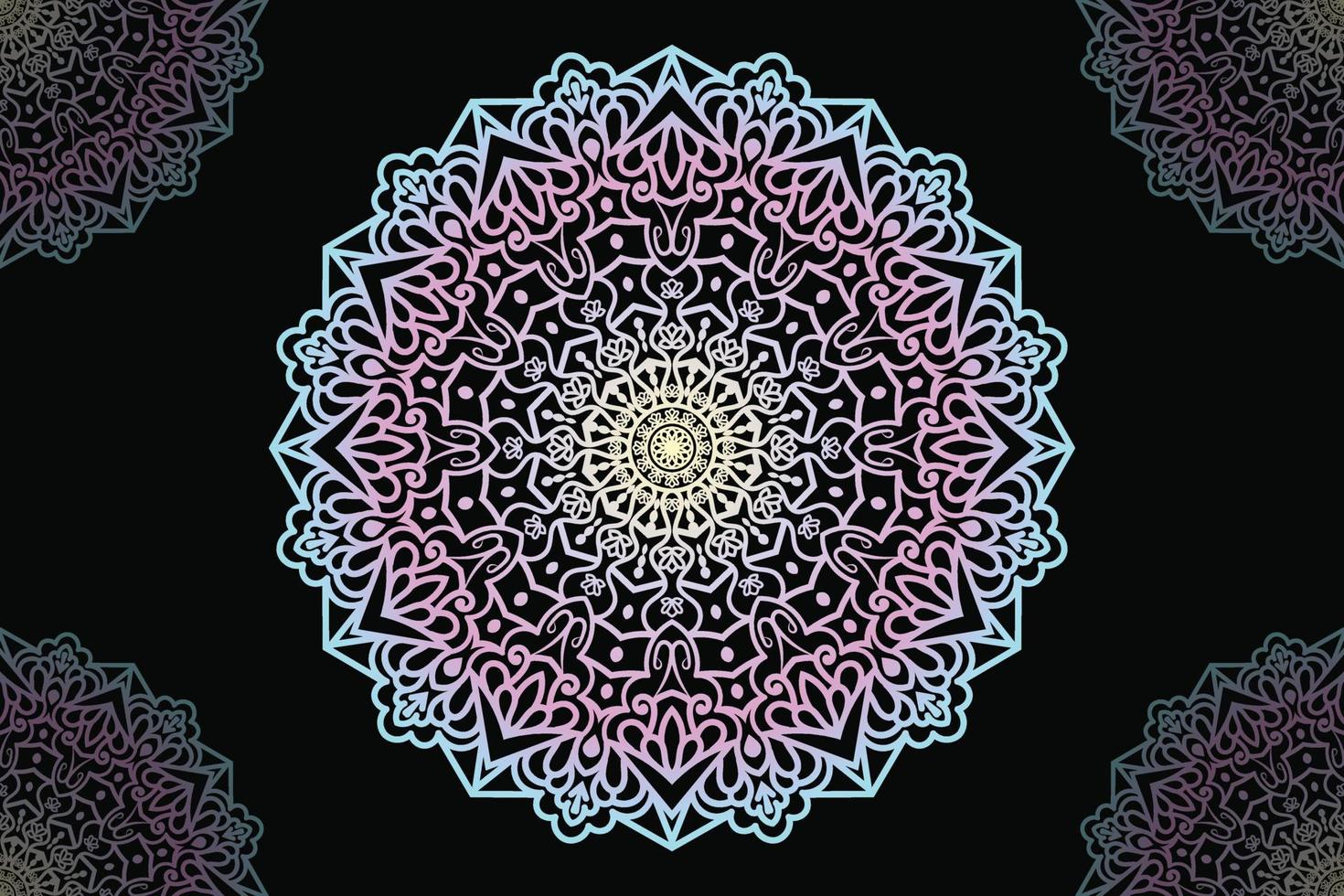 Mandala design. Vector ornamental mandala pattern design.