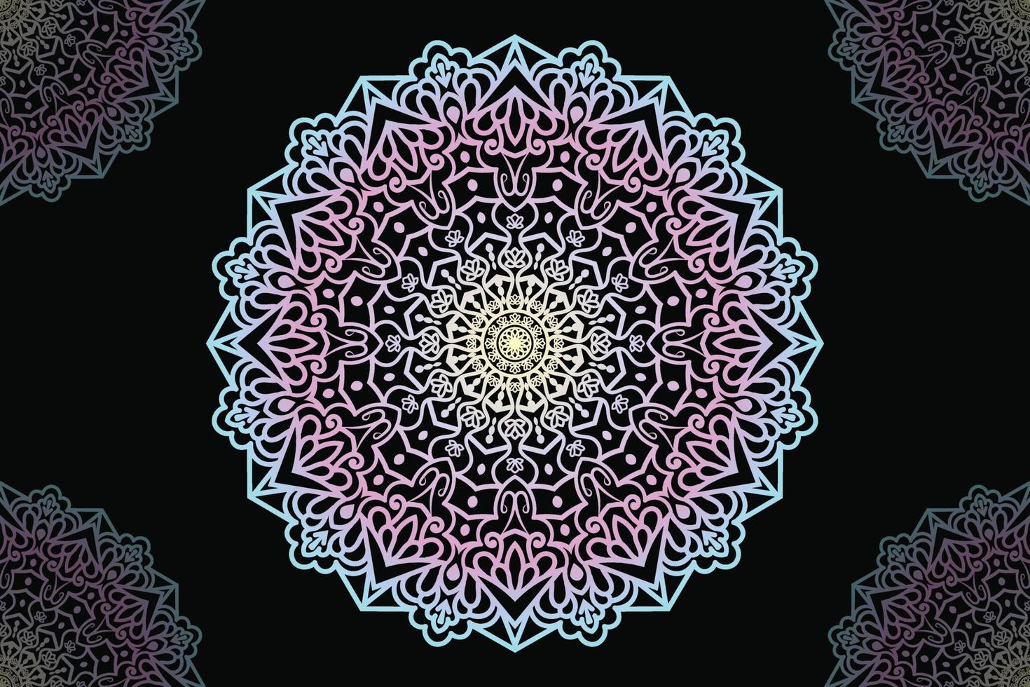 Mandala design. Vector ornamental mandala pattern design.