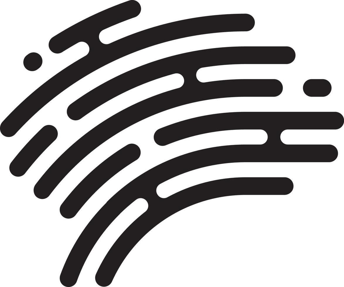 A multipurpose brain icon in fingerprint style vector