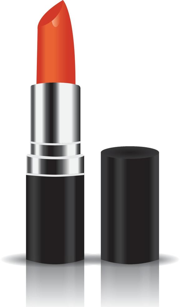 orange lipstick vector