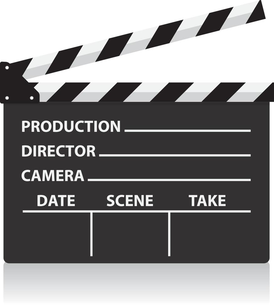 vector chalkboard movie director slate