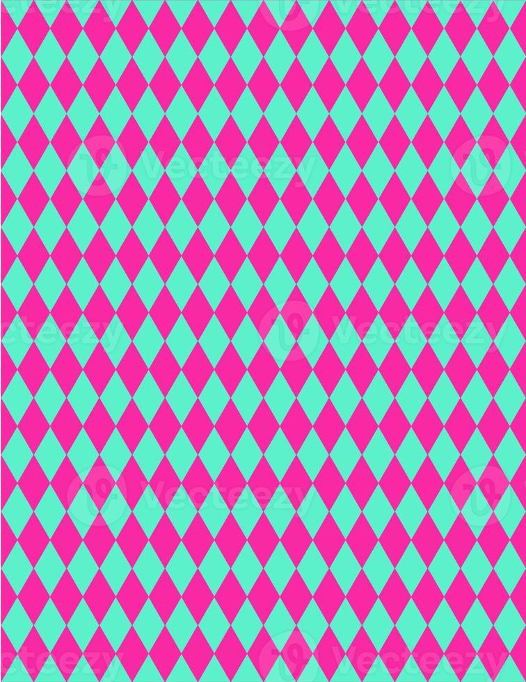 línea de patrón fondo de color gris sobre papel blanco línea recta de 60 grados se cruza con un cuadrado de diamante, línea diagonal azul suave intercalado con color rosa foto