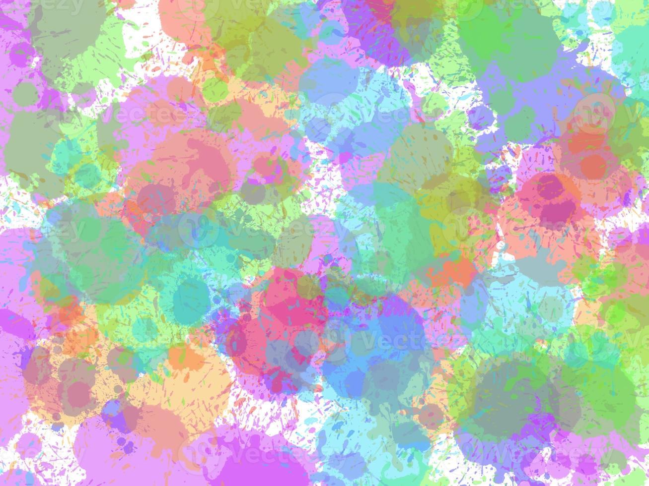 dot spread blue, violet orange color Paint suffuse on white paper background abstract artwork Contemporary arts, Artistic paper, space for frame copy write postcard photo
