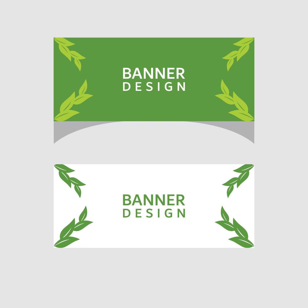 diseño de banner de naturaleza verde vector